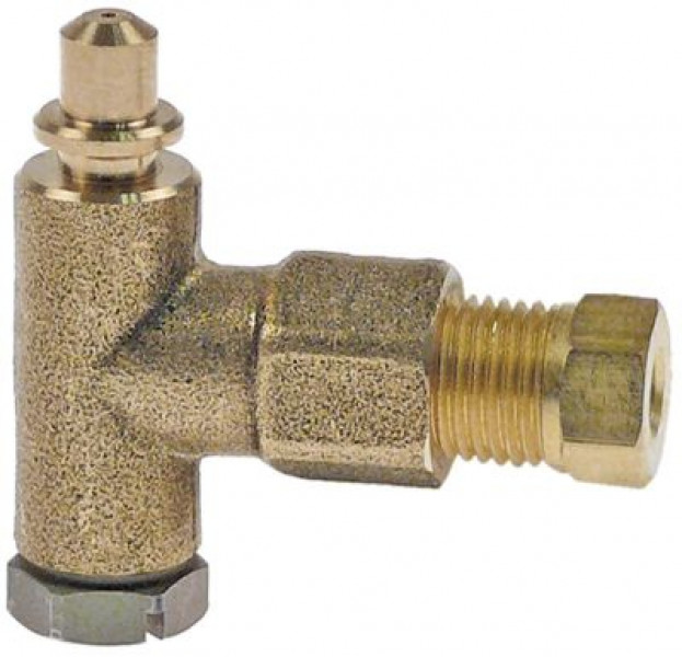 Нижняя часть горелки конфорочной ø дюзы 3мм подключение к газу 4мм серия 100 SIT