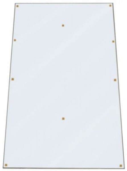 Пластина стеклянная Д 1419мм Ш 602мм толщина материала  6мм