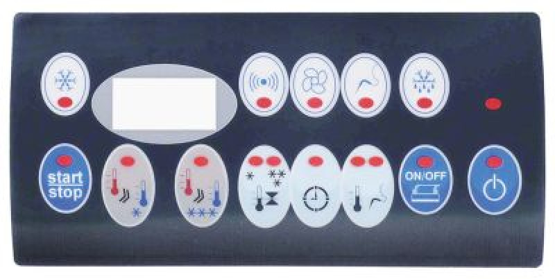 Клавиатура плёночная Д 212мм Ш 102мм кнопки 9 аппарат шоковой разморозки POLARIS