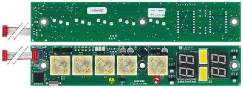 Плата печатная дисплея Д 205мм Ш 40мм посудомоечная машина для прибора WD-6/7/12