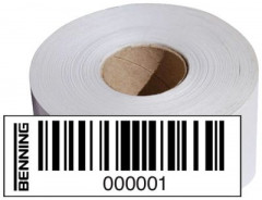 Этикетки с баркодом диапазон номеров 2001-3000 для модели BENNING ST750-x для приборного тестера