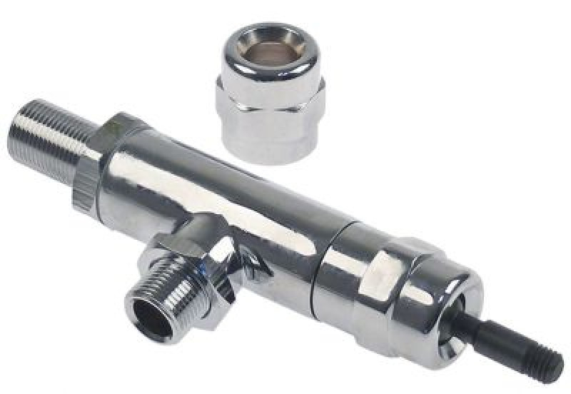 Кран для пара/воды хромированная латунь  длина оси 25мм вход 3/8"