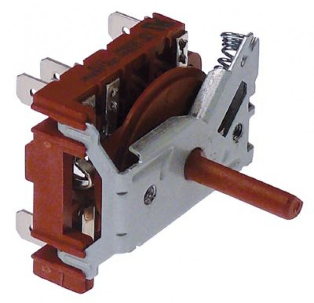 Выключатель поворотный 16А последовательность включения 0-1 ø ось 6x4,6мм
