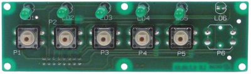 Плата печатная клавиатурная Д 123мм Ш 35мм кнопки 5 для кофемашины