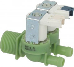 Клапан электромагнитный двойн. прямой 220/240 В перем. тока подходит для CANDY 41018989