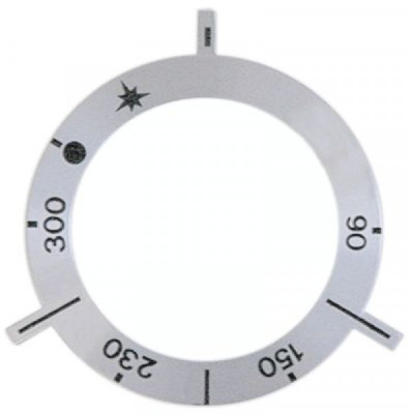 Маркировка регулировочной ручки газовый термостат темп. макс. 300°C 90-300°C