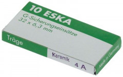 Предохранители слаботочные 4А инерцион. номинальное напряжение 500В кол-во в уп-вке 10штук