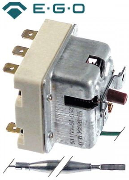 Термостат защитный темп. выкл. 255°C 3-полярн. 20А ø датчик 6мм Д датчик 77мм