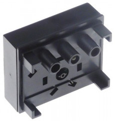 Блок клавиатуры Д 51мм Ш 61мм со светодиодом кнопки 1 горячая вода освещение жёлт.