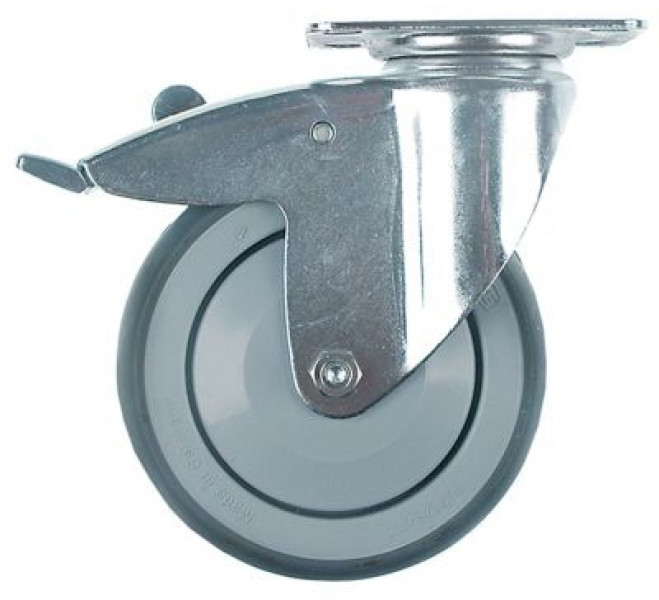 Ролик направляющий пластинчатое крепление 95x70 мм расст-ние меж. отвер-ми 75x50мм В 160мм