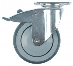 Ролик направляющий пластинчатое крепление 95x70 мм расст-ние меж. отвер-ми 75x50мм В 160мм