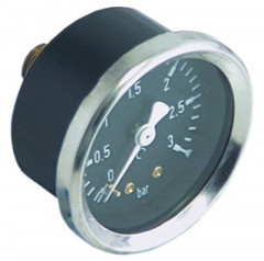 Манометр присоединение сзади резьба 1/4&quot; ø 52мм маркировка  1,1-1,3 диапазон давления 0 до 3бар