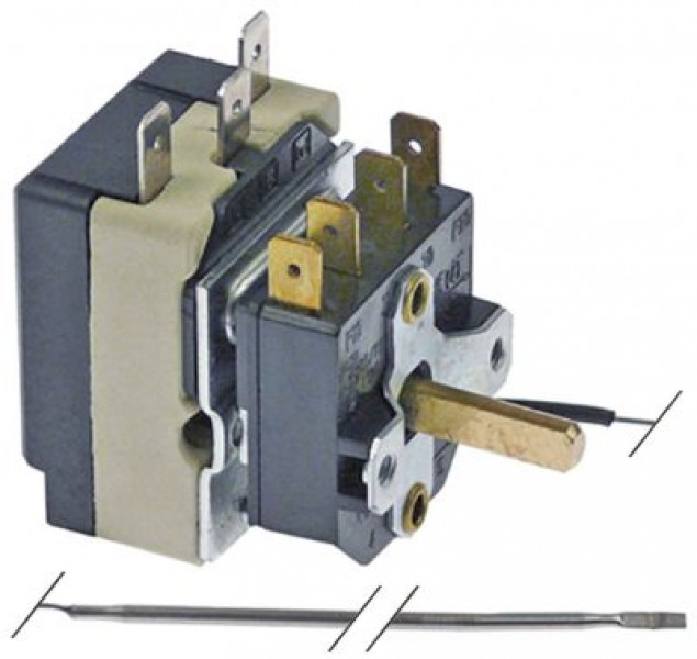 Термостат темп. макс. 270°C 1-полярн. 1CO 16А ø датчик 3мм Д датчик 185мм