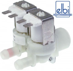 Клапан электромагнитный двойн. прямой пластмасса вход 3/4" 230 В перем. тока ELBI выход A 5л/мин