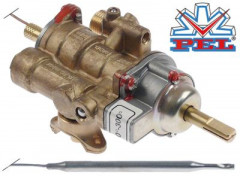 Термостат газовый тип 25ST 100-300°C вход для газа фланец трубы ø21 мм МЖ 95мм