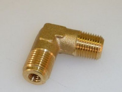 RACCORDO A "L" ø 1/8"G FORATO M5