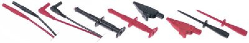 Набор проводов измерительных длина провода 1000мм ø 4мм красн./чёрн. CAT III 1.000V