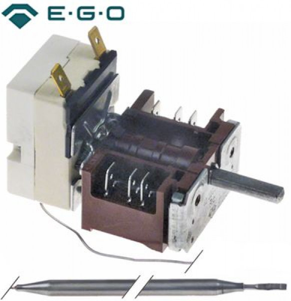 Термостат темп. макс. 110°C 1-полярн. 1NO 16А ø датчик 6мм Д датчик 113мм