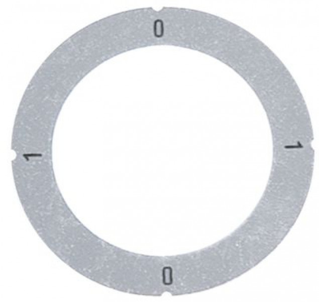 Маркировка регулировочной ручки переключатель 0-1-0-1 серебрист.