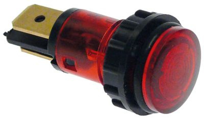 Лампочка сигнальная ø 12мм 230В красн. присоединение плоский штекер 6,3 мм