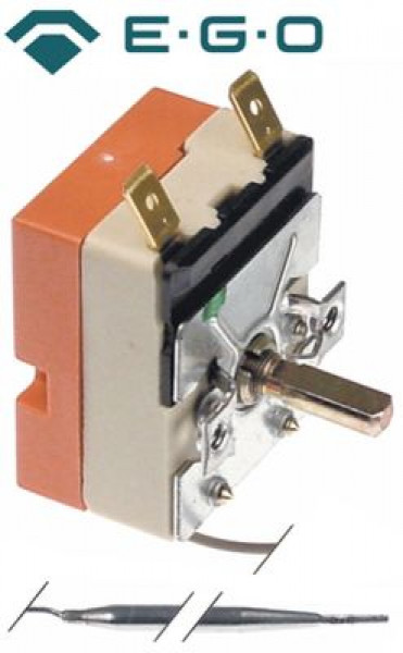 Термостат темп. макс. 115°C 1-полярн. 1NO 16А ø датчик 4мм Д датчик 124мм