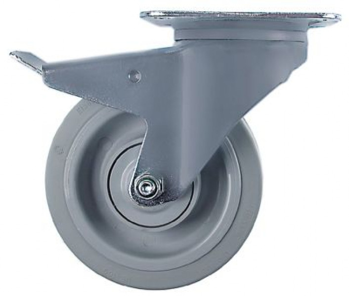 Ролик направляющий пластинчатое крепление  расст-ние меж. отвер-ми 105x75мм В 240мм