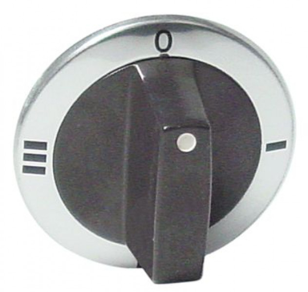 Рукоятка регулировочная переключатель 4х-шагов. ø 63мм ø ось 6x4,6мм срез сверху