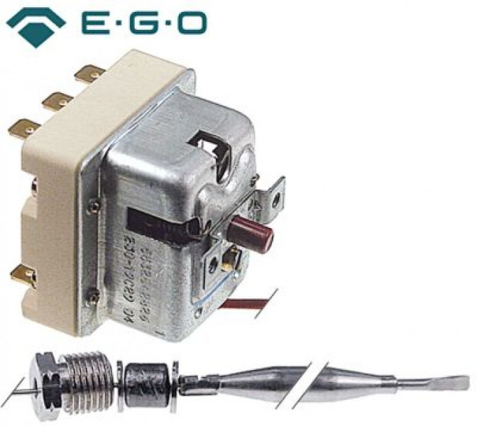 Термостат защитный темп. выкл. 230°C 3-полярн. EGO датчик  - серия 55.32_