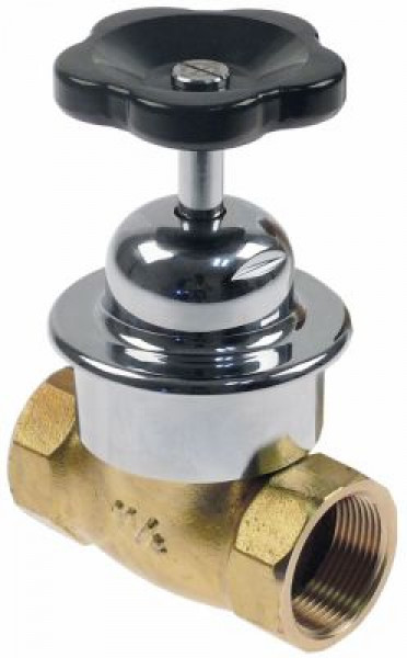 Клапан паровой присоединение 1 1/4″ внутр. резьба общая длина 110мм латунь В 148мм прямой