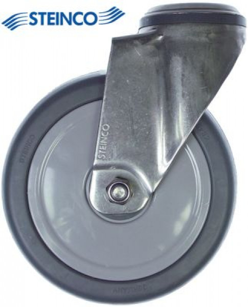 Ролик направляющий отверстие под винт В 158мм отверстие ø 105мм ø 125мм ширина колеса 32мм