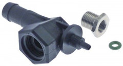 Тройник присоединение 1/4″ внешн. резьба - 1/2″ внутр. резьба