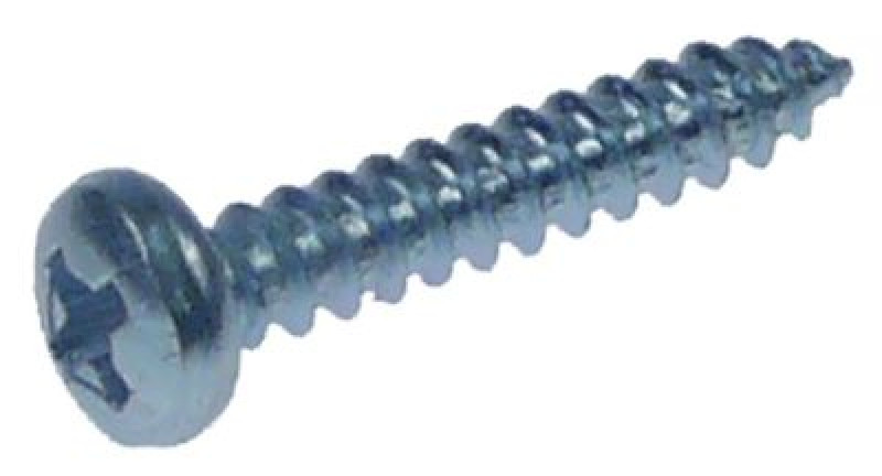 Винт с плоской головкой Д 18мм сталь оцинкованная ø 28мм для пластмассы отверстие крестовой шлиц