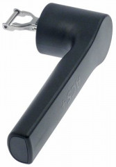 Рукоятка для двери голуб. В 62мм Д 195мм Ш 53мм шаг крепления 30мм длина пружины 44мм