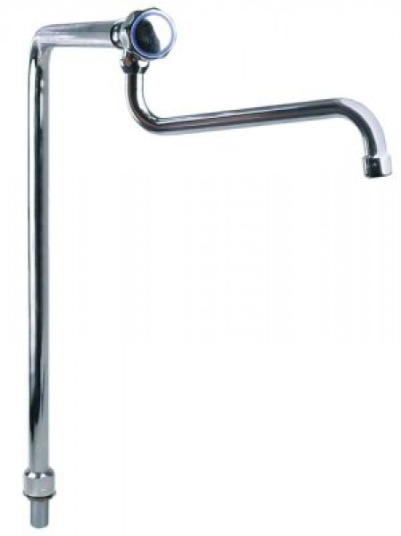 Колонка с поворотным вентилем ручка выгрузка 700мм высота слива 580мм