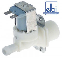 Клапан электромагнитный одинарн. прямой пластмасса темп. макс. 90°C вход 3/4" 24В ELBI выход 11,5 мм