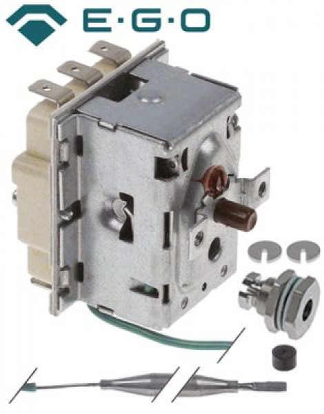 Термостат защитный темп. выкл. 135°C 3-полярн. 3NC 16А ø датчик 6мм Д датчик 99мм