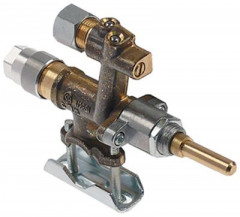 Кран газовый тип жидкий газ МЖ 1мм вход для газа фланец трубы ø16 мм