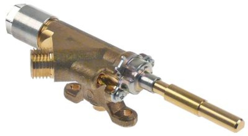 Кран газовый тип CAL-5200 МЖ 0,76+0,51мм вход для газа фланец трубы ø21 мм