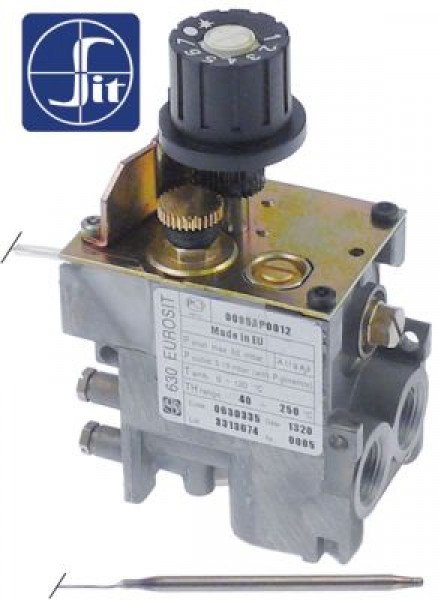 Термостат газовый тип серия 630 Eurosit 40-250°C вход для газа 3/8" выход для газа 3/8"