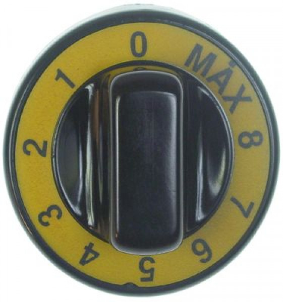 Рукоятка регулировочная 1 / 8-MAX ø 70мм ø ось 6x4,6мм срез сверху подходит для GRILLVAPOR