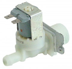 Клапан электромагнитный одинарн. прямой пластмасса темп. макс. 90°C вход 3/4" 24 В перем. тока TP