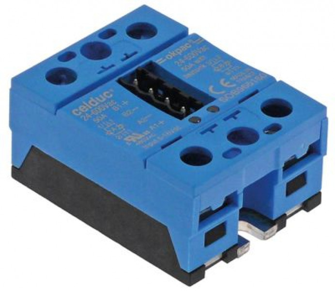Прибор силовой полупроводниковый фазы 2 50А 24-600В 6-16VDC тип SOB965160 Д 59мм Ш 46мм CELDUC