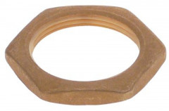 Гайка шестигранная резьба 1½&quot; латунь В 8мм ширина зева ключа 60