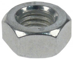 Гайка резьба M10x1,5 сталь оцинкованная В 8мм ширина зева ключа 16