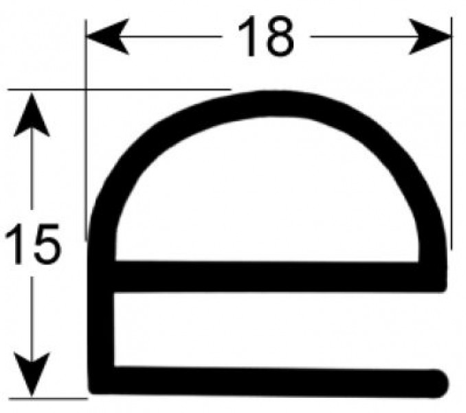 Уплотнитель изоляционный профиль 9159 Кол-во в уп-вке товар, продаваемый по метрам