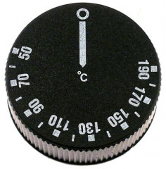 Рукоятка регулировочная термостат темп. макс. 190°C ø 42мм ø ось 6x4,6мм срез снизу