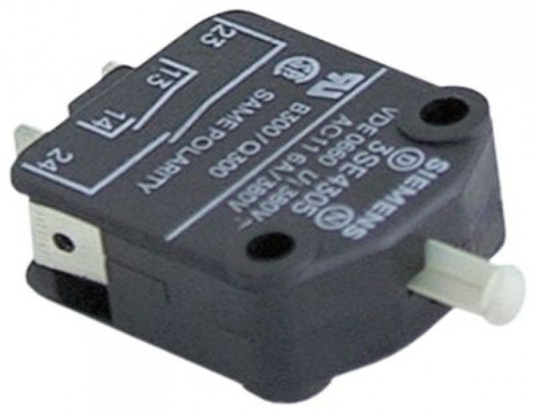 Микровключатель приводится в действие при помощи ручки 250В 6А 2NO