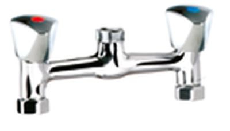 Кран-смеситель двухчастный без слива верхняя часть крана поворот 1/4