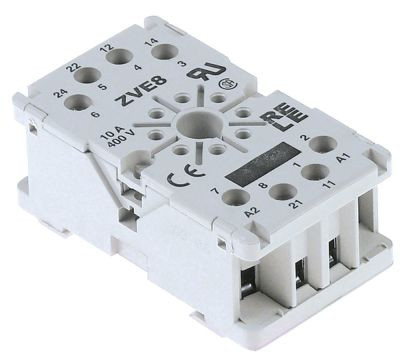 Цоколь реле 380В присоединение штепсельный разъём круглый 8ми-полюсный