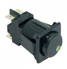 Выключатель кнопочный монтажные размеры 28,5x28,5 мм чёрн. 2NO 250В